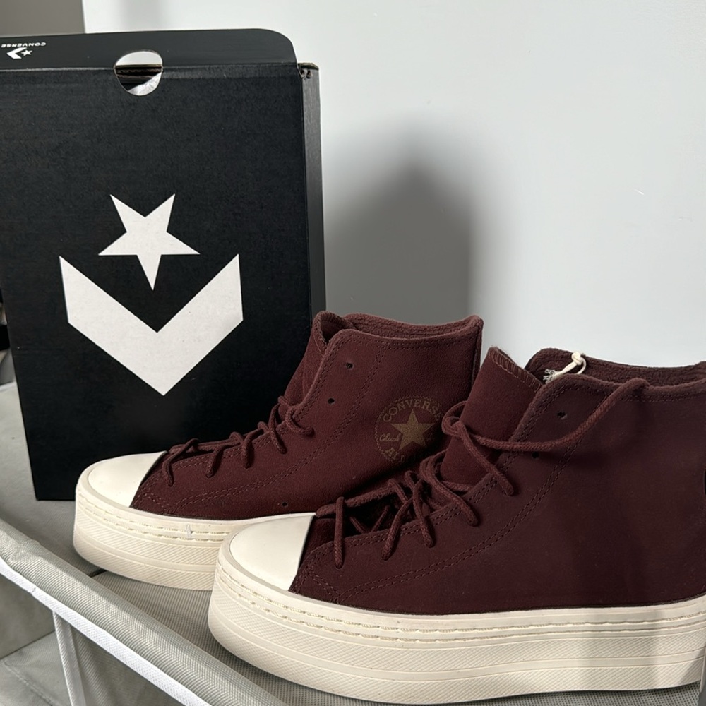 Brown Hi Top Converse